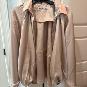 Amazon Women's Beige Bomber Jacket